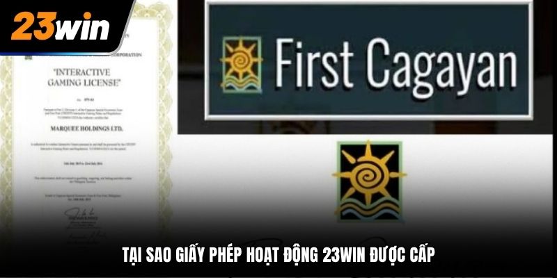 Tại sao 23Win có giấy phép hoạt động được cấp